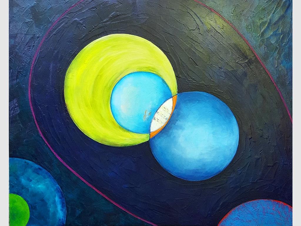 Abstract I, oil on canvas 80x100cm