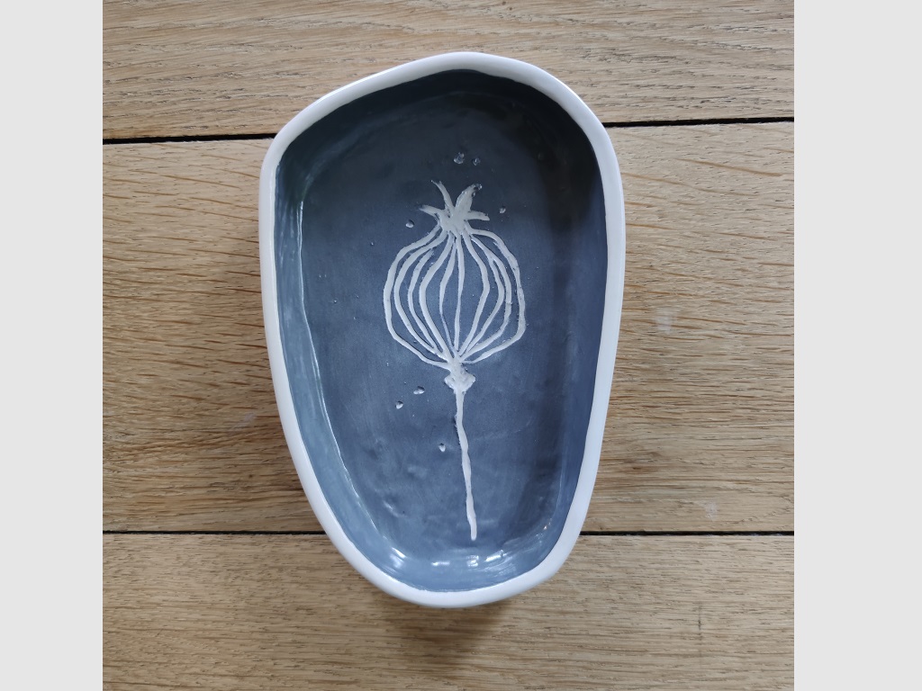 Meze bowl 'Poppy',  L 16,5cm x W11cm